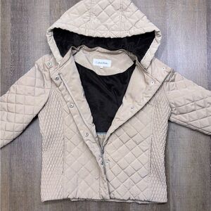 Calvin Klein Women’s Quilted Tan Jacket